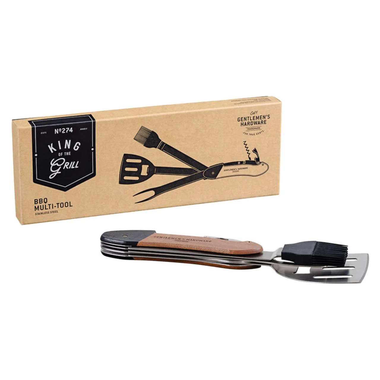Clearance GENTLEMAN'S HARDWARE BBQ Multi-Tool Wood