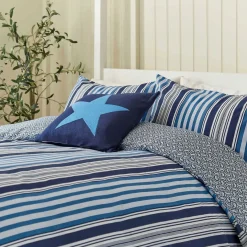 Discount HELENA SPRINGFIELD Beach Duvet Set Blue/Navy