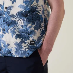 New BOSS Beach Print Shirt