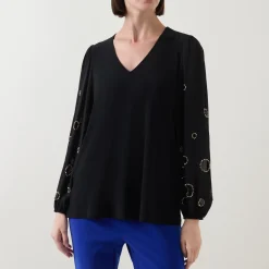 Sale JOSEPH RIBKOFF Bead Embellished Blouse