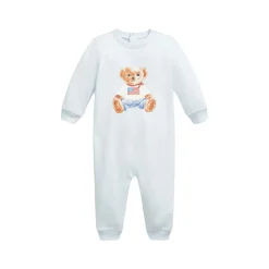 Best POLO RALPH LAUREN Bear Logo Coveralls 1-9 Months