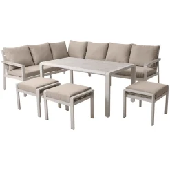 Fashion CASEYS FURNITURE Belfair Garden Corner Set Latte Putty