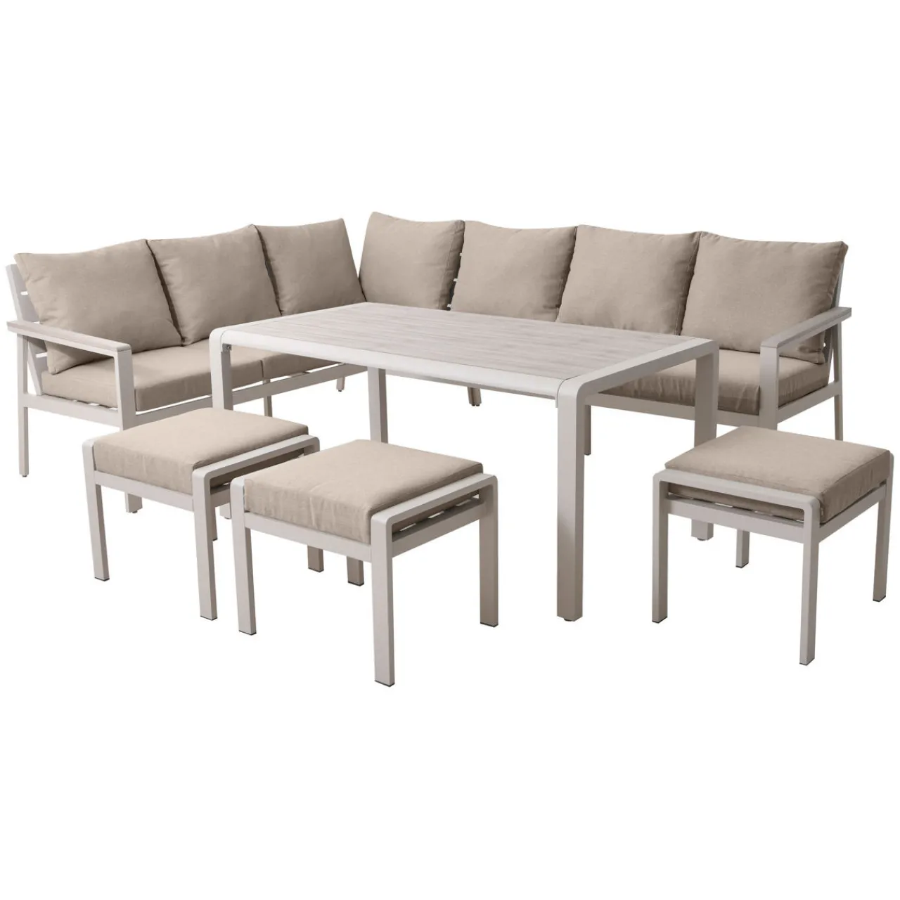 Fashion CASEYS FURNITURE Belfair Garden Corner Set Latte Putty