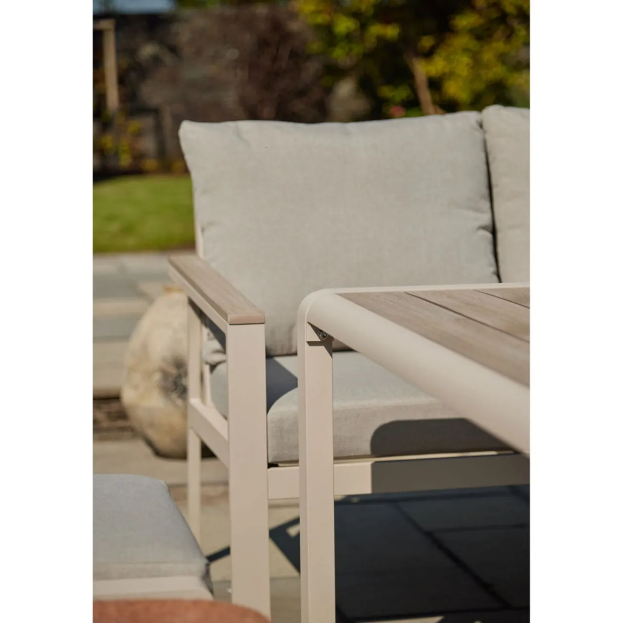 Fashion CASEYS FURNITURE Belfair Garden Corner Set Latte Putty