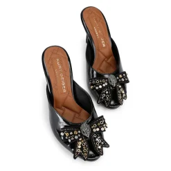 Discount KURT GEIGER LONDON Belgravia Studded Bow Mules