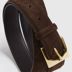 Belinda Suede Square Buckle Belt