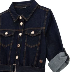 Outlet GUESS Belted Denim Shirt Dress