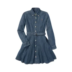 Belted Denim Shirt Dress 6-14 Years