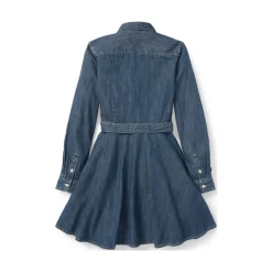 Belted Denim Shirt Dress 6-14 Years