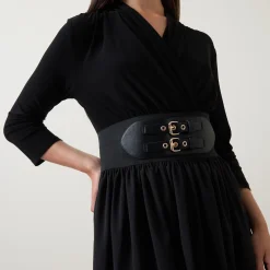 Belted Flared Dress