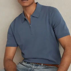 Berkley Half-Zip Knitted Polo Shirt