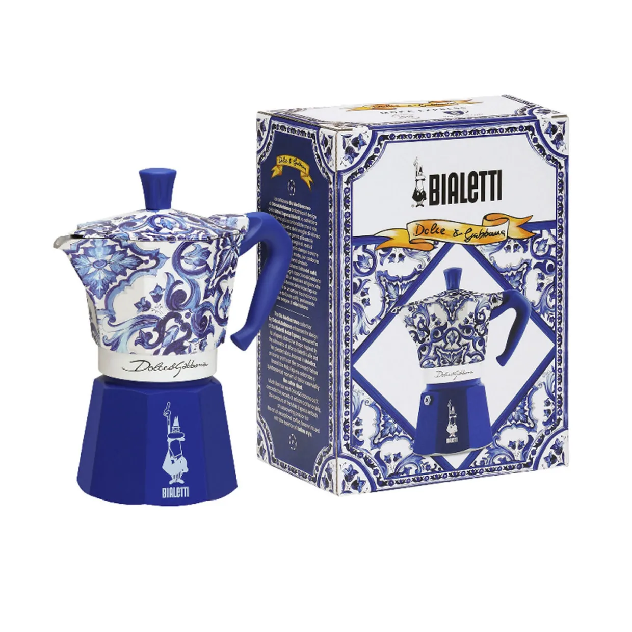 Bialetti x Dolce & Gabbana Moka Express 6 Cup Mediterranean Blue