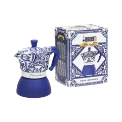 Bialetti x Dolce & Gabbana Moka Induction 4 Cup Mediterranean Blue