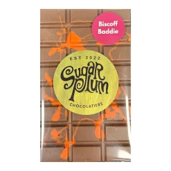 Clearance SUGAR PLUM SWEETERY Biscoff Baddie Chocolate Bar 145g