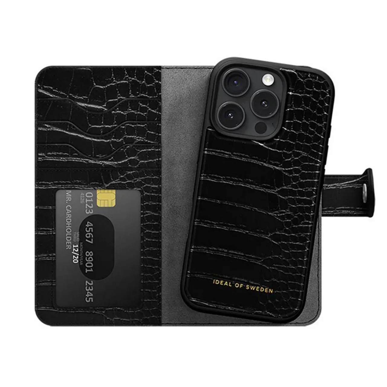 Online IDEAL OF SWEDEN Black Wallet Case iPhone 16 Pro