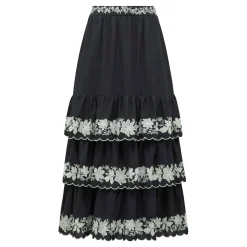 Online FOREVER NEW Blaire Embroidery Tiered Skirt