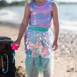 Bling Bling Mermaid Two-Piece Skirt & Hairclip Set 4-6 Years