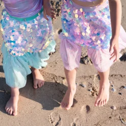 Bling Bling Mermaid Two-Piece Skirt & Hairclip Set 4-6 Years