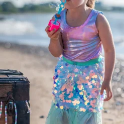 Bling Bling Mermaid Two-Piece Skirt & Hairclip Set 4-6 Years