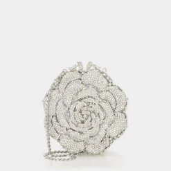 Hot DUNE LONDON Bling Floral Diamante Embellished Clutch