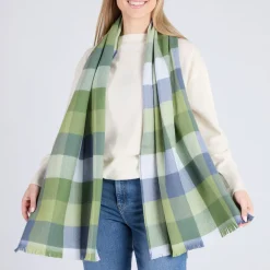 Block Check Extra Fine Scarf