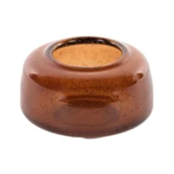 New LUZ Blown Bubble Glass T-Light Holder