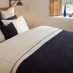 New FOXFORD Blue Honeycomb Throw