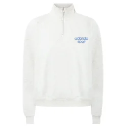 Fashion ADANOLA Bold Logo Half-Zip Sweatshirt
