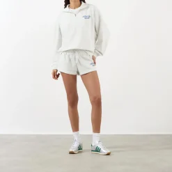 Fashion ADANOLA Bold Logo Half-Zip Sweatshirt