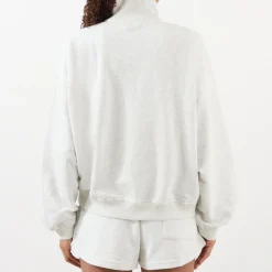 Fashion ADANOLA Bold Logo Half-Zip Sweatshirt