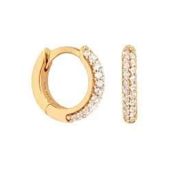 Hot ASTRID & MIYU Bold Pavé Huggies