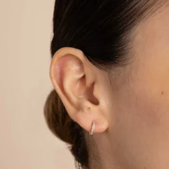 Hot ASTRID & MIYU Bold Pavé Huggies