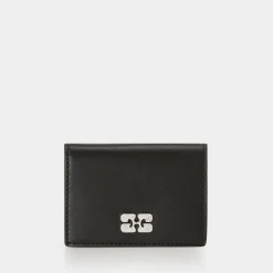 Sale GANNI Bou Logo Flap Wallet