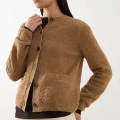 Bouclé Knitted Cardigan