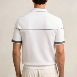 Hot REISS Bradford Half-Zip Tipped Polo Shirt