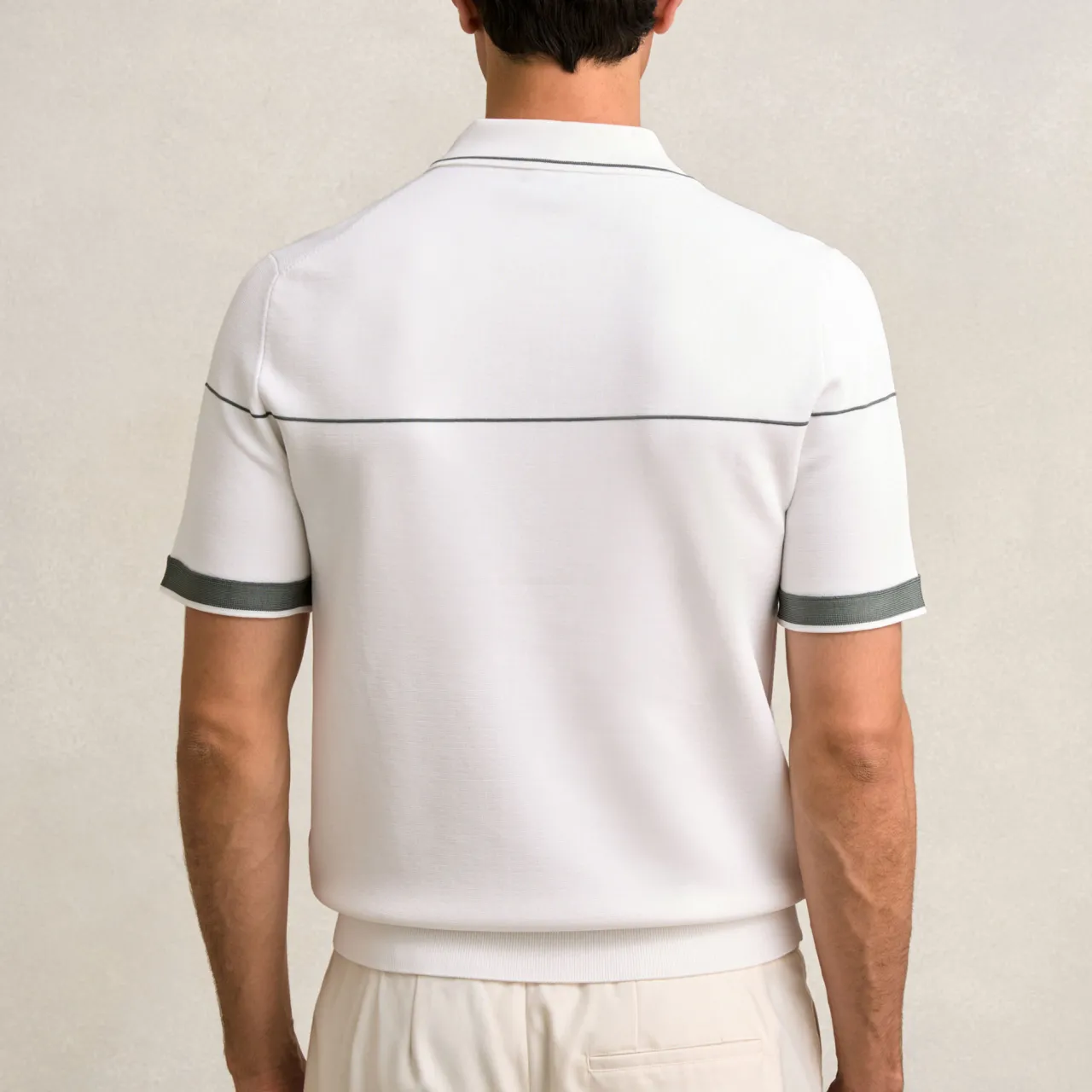 Hot REISS Bradford Half-Zip Tipped Polo Shirt