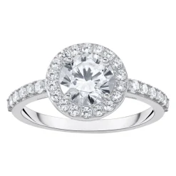 Brilliant Cut Zirconia Halo Ring