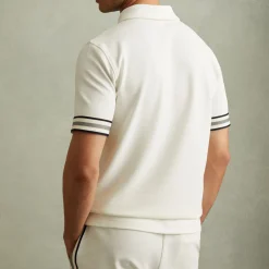 Bristol Textured Half-Zip Polo Shirt