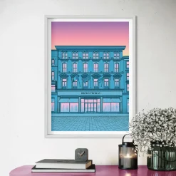 Clearance JANDO Brown Thomas 175th Anniversary Framed Storefront Print