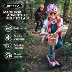 Bunting Trim Wicker Basket