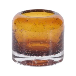 Burnt Orange Large Candle Holder