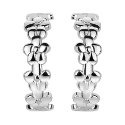 Best NEWBRIDGE SILVERWARE Buttercup Floral Hoop Earrings