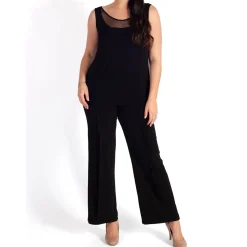 Button Detail Jersey Trouser