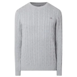 Cable-Knit Logo Sweater