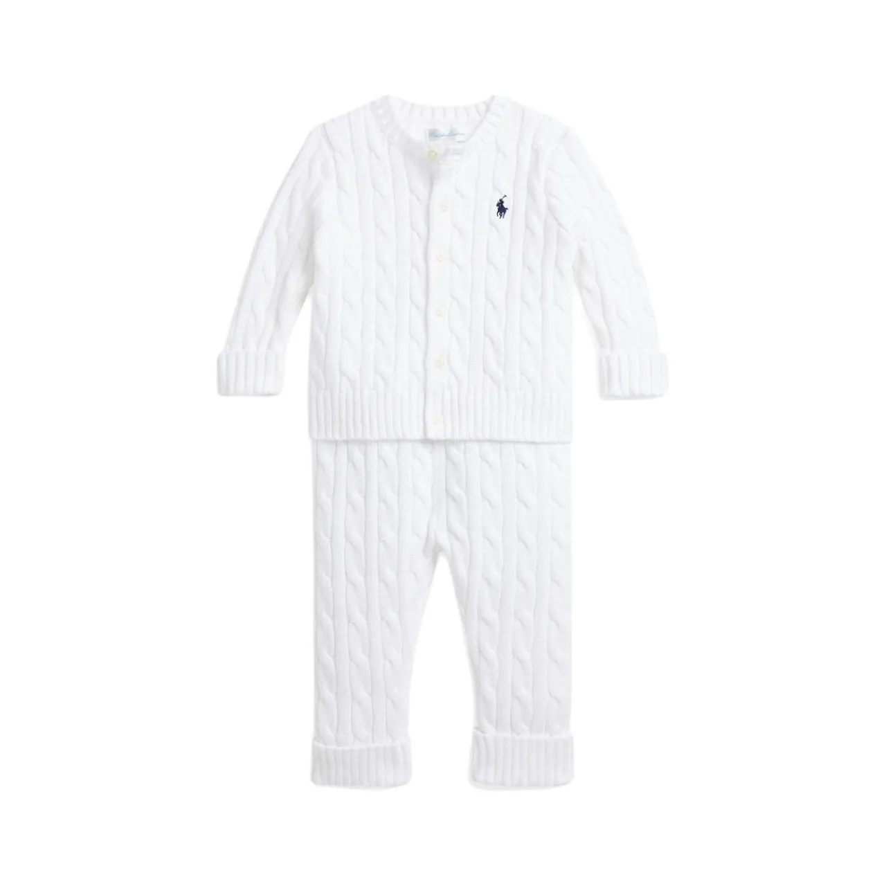Outlet POLO RALPH LAUREN Cable-Knit Two-Piece Set 1-18 Months