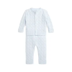 Hot POLO RALPH LAUREN Cable-Knit Two-Piece Set 1-18 Months