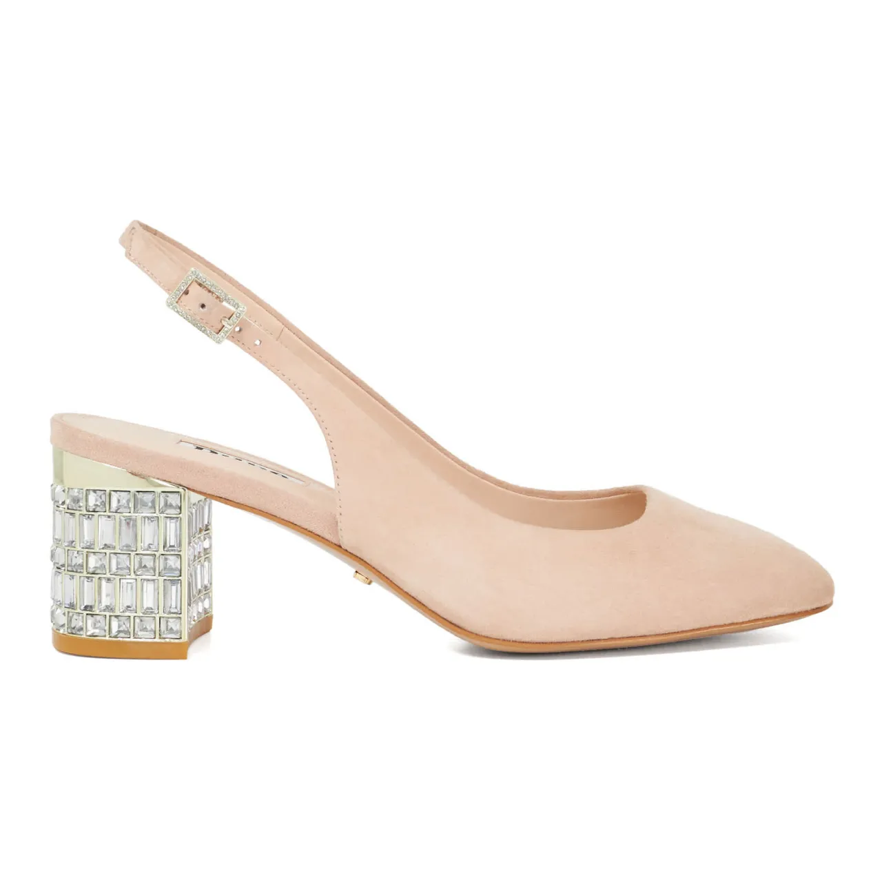 Discount DUNE LONDON Calena Embellished Slingback Block Heels