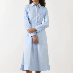 Discount FABIENNE CHAPOT Camilla Pinstripe Shirt Dress