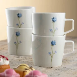 Camille Pale Jade 4 Mugs Set