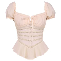 Discount HOUSE OF CB Cara Lace Peplum Top